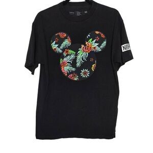 Neff x Disney Mickey Face Tropical Graphic Black Tee